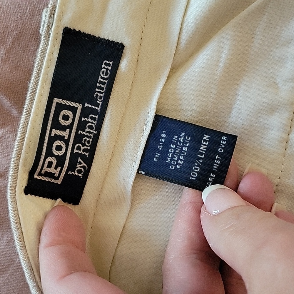 POLO LINEN PANTS - Picture 8 of 8